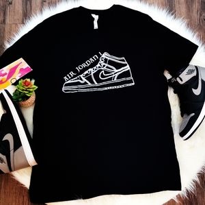Nike Air Jordan 1 "Shadow" Custom Shirt AJ1
